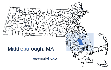 Middleborough, MA Map