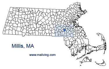 Millis, MA Map