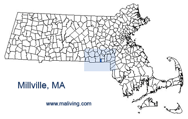 Millville, MA Map