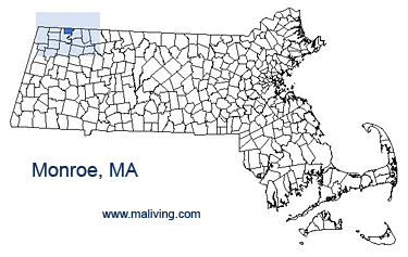 Monroe, MA Map