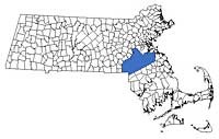 Massachusetts Region Map - Norfolk County