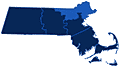Massachusetts North Shore, North of Boston Region Map