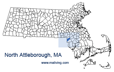 North Attleborough, MA Map
