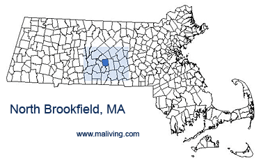 North Brookfield, MA Map