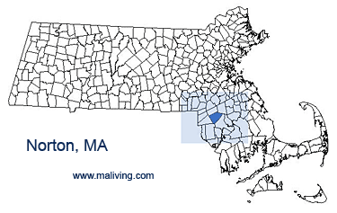 Norton, MA Map