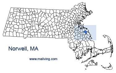 Norwell, MA Map