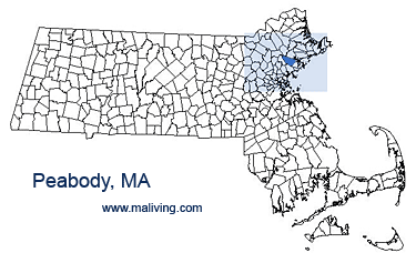 Peabody, MA Map