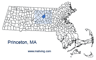 Princeton, MA Map