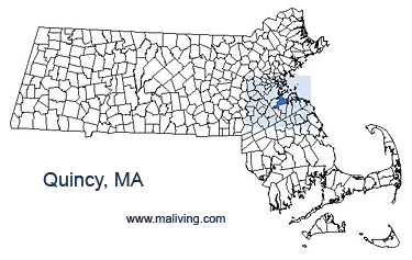 Quincy, MA Map