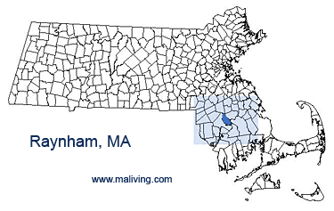 Raynham, MA Map