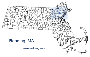 Reading, MA Map