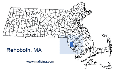 Rehoboth, MA Map