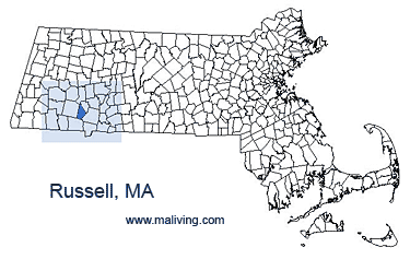 Russell, MA Map