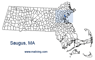 Saugus, MA Map