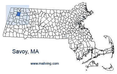 Savoy, MA Map