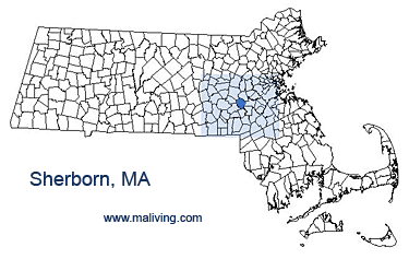 Sherborn, MA Map