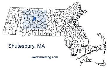 Shutesbury, MA Map