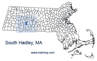 South Hadley, MA Map