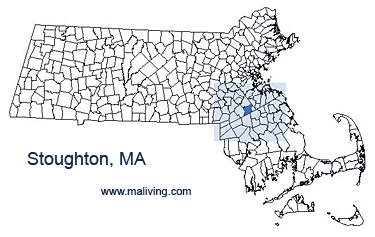 Stoughton, MA Map