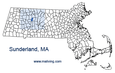 Sunderland, MA Map