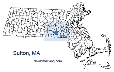 Sutton, MA Map