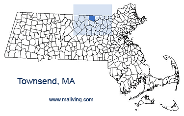 Townsend, MA Map