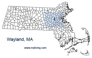 Wayland, MA Map