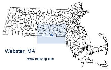 Webster, MA Map