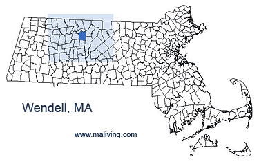 Wendell, MA Map