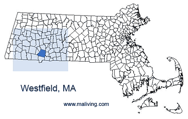 Westfield, MA Map