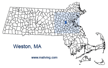 Weston, MA Map