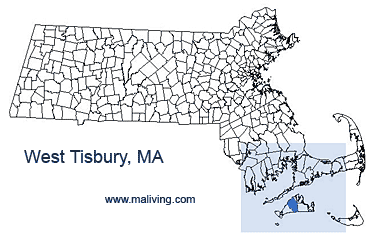 West Tisbury, MA Map