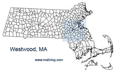 Westwood, MA Map