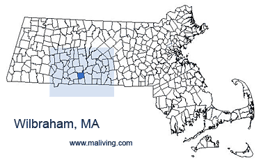 Wilbraham, MA Map