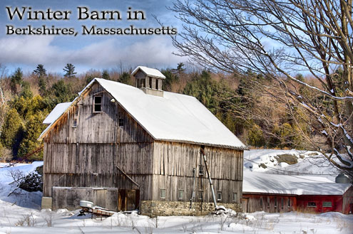 Massachusetts Berkshires Winter Barn