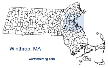 Winthrop, MA, Map