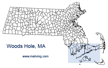 Woods Hole, MA Map
