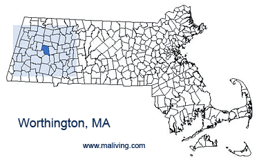 Worthington, MA Map
