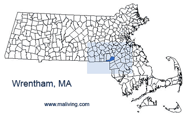 Wrentham, MA Map