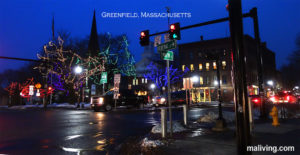 Greenfield MA downtown during the Holidays